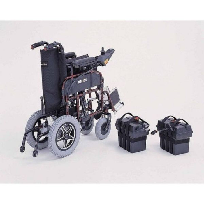 Merits Travel-Ease Folding Power Chair with Multi Weight Capacity Options